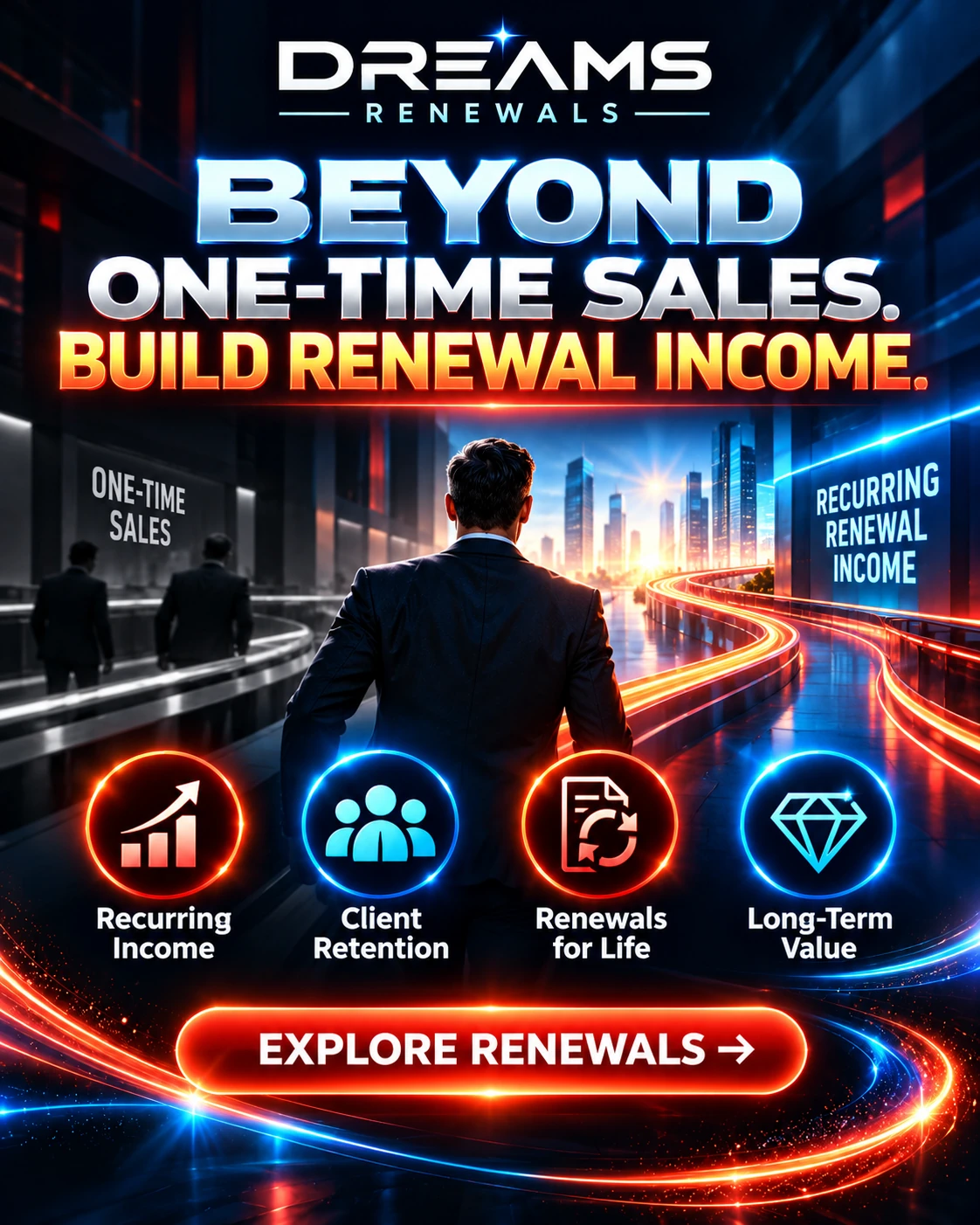Dreams Renewals — Beyond One-Time Sales. Build Renewal Income.