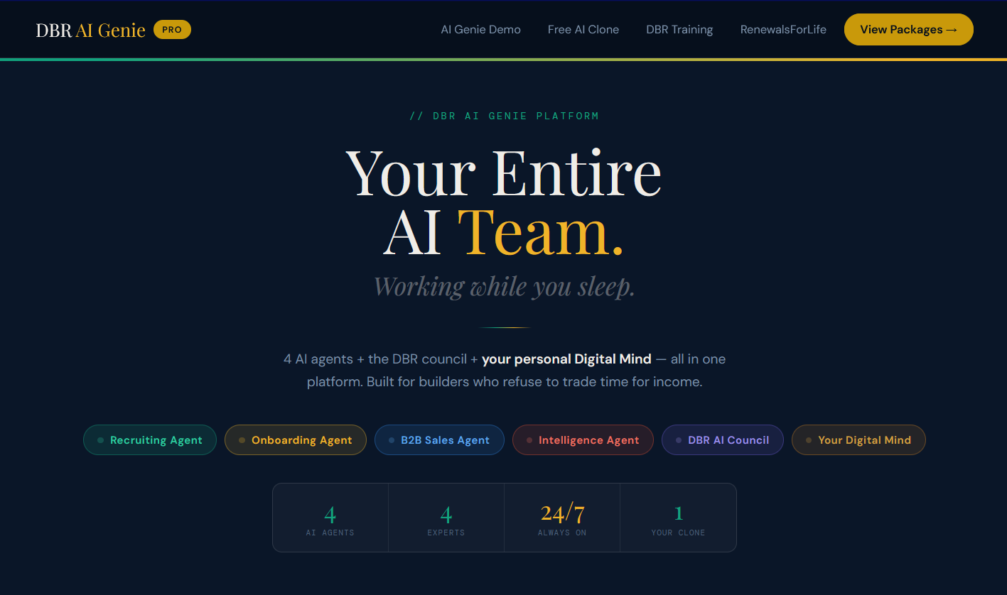 Your AI Agent Genie Team