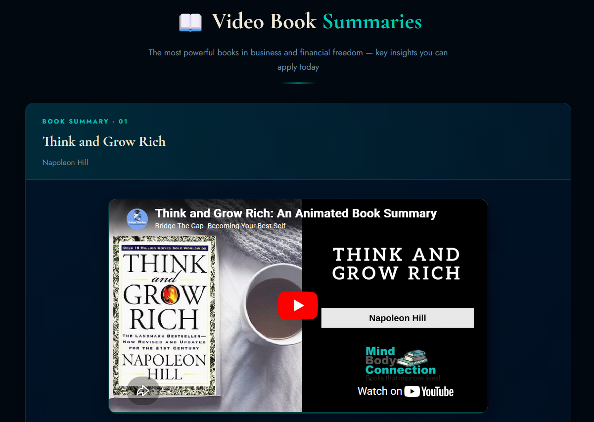 Video Book Summaries
