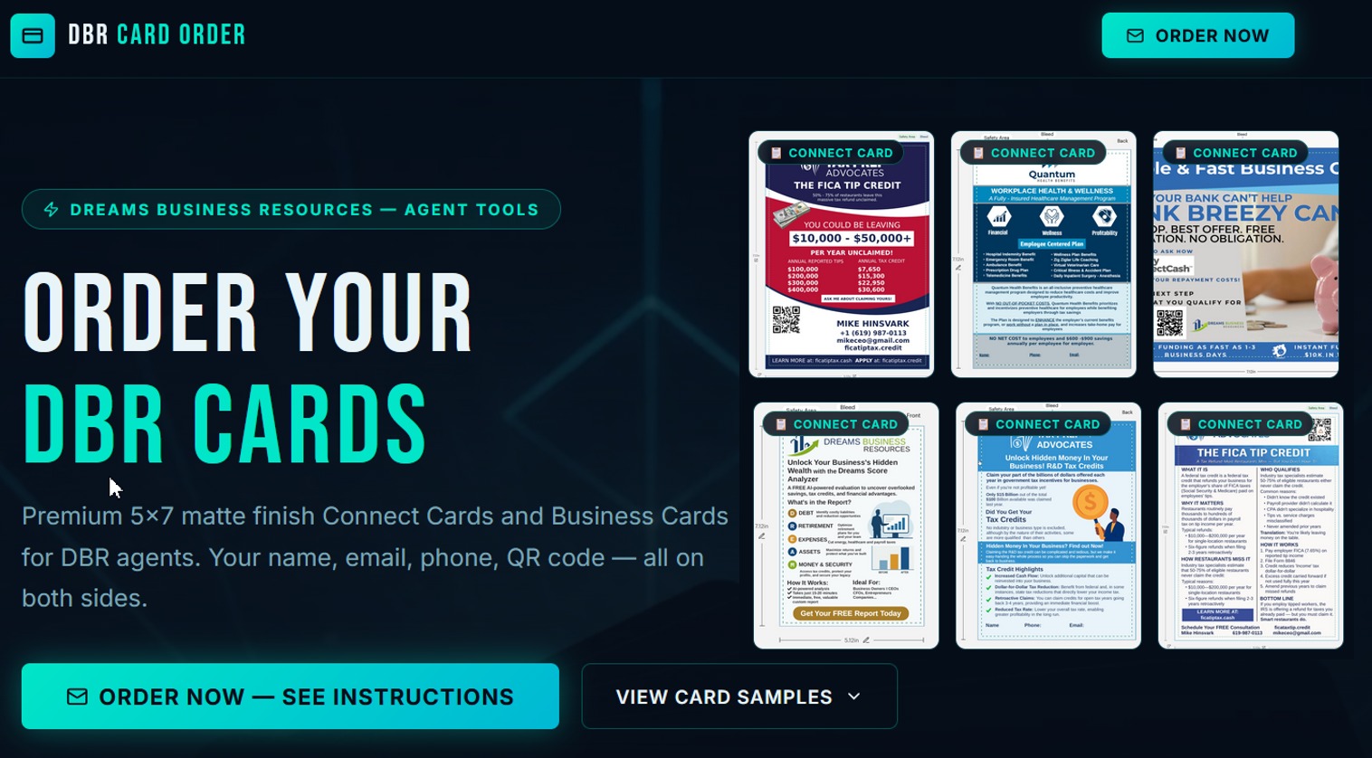 DBR Connect Cards