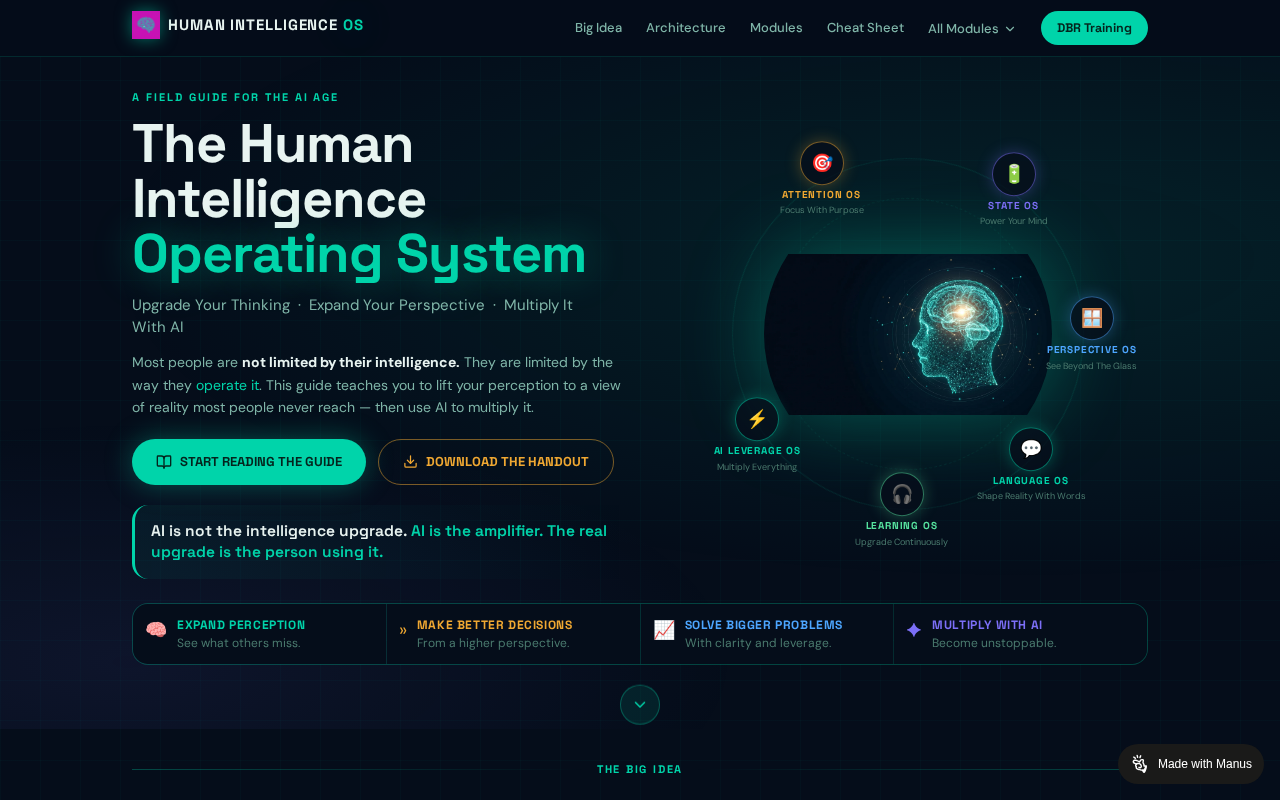 The Human Intelligence Operating System