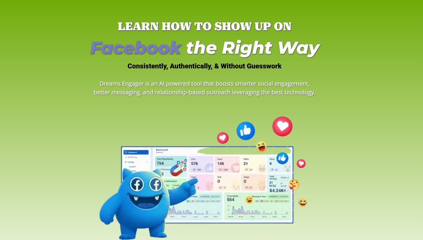 Dreams Engager Pro — Facebook Automation