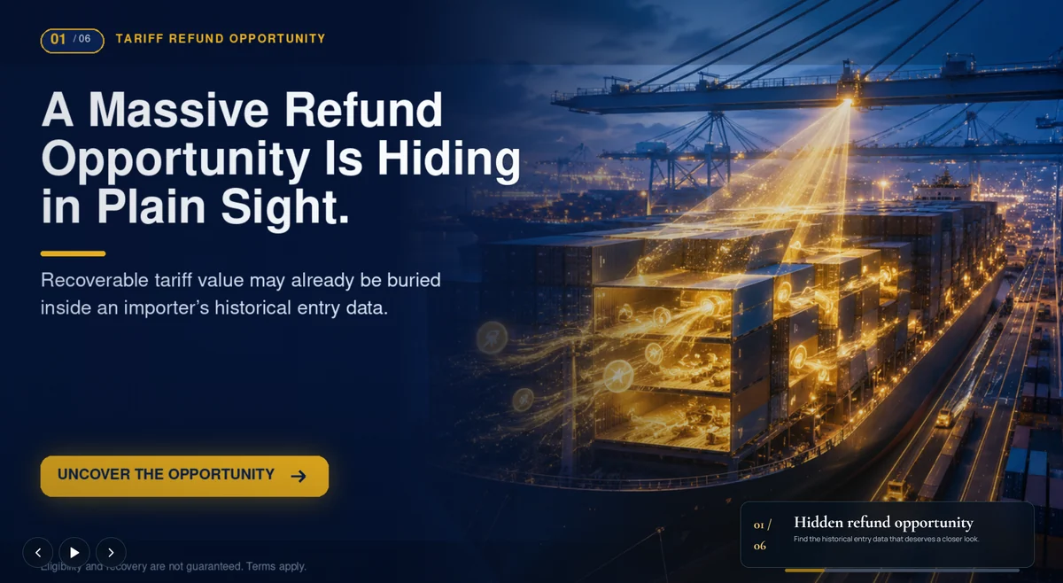 Tariff Refund Recovery — a massive refund opportunity is hiding in plain sight